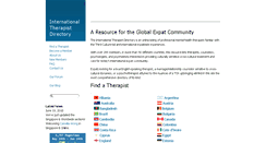 Desktop Screenshot of internationaltherapistdirectory.com