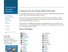 Tablet Screenshot of internationaltherapistdirectory.com